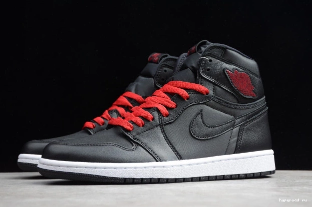 Black 1 Air 555088-060 High Satin Jordan Retro OG 0607
